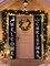 2 Pieces Welcome Christmas Banners Christmas Hanging Porch Sign(Black)72"L x 12"W